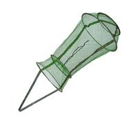 HOODANCOS Foldable Large Fishing Net Basket Portable Heavy Duty Nylon Mesh Fish Basket with Open Mouth Design for Easy Access and Space-saving Storage Weatherproof and Lightweight for