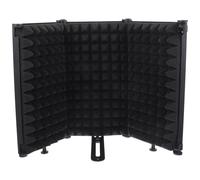 HOODANCOS Foldable Microphone Isolation Shield with Noise Reduction for Vocal Recording Portable Acoustic Wind Shield Cover for Studio and Podcast Use