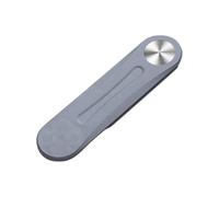 HOODANCOS Foldable Side Mount Phone Holder Clip Fixed Clip Easy to Carry Abs Material Cellphone Stand, Silver for Laptop and Computer on Flat Monitor for Home and Work Use