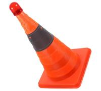HOODANCOS Folding LED Traffic Safety Cone Multi-function Reflective Emergency Road Cone Splashproof Rubber Cloth Abs Warning Signage for Vehicle Control