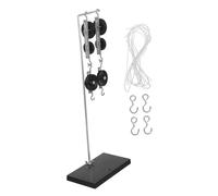 HOODANCOS Galvanized Pulley Kit for Science Class with Single Double Pulleys Portable Physics Teaching Tool for Accurate Force Analysis and Mechanics Experiments