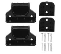 HOODANCOS Gate Extension Kit Retractable Spare Parts with Drill Mounting Brackets for Door Frames and Stairways Safety Hardware for Pet Protection Black