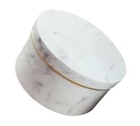 HOODANCOS Gilded Marble Medium White Flower Storage Box for Preserved and Fresh Flowers, Romantic Paper Box for Wedding and Party Wrapping