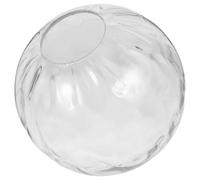 HOODANCOS Glass Lampshade Round Water Ripple Globe 150mm Diameter 55mm Opening Replacement Lamp Globe for Ceiling and Table Light Fixtures