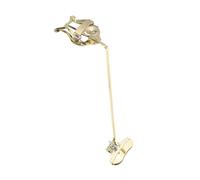 HOODANCOS Golden Alto Saxophone Lyre Clip Holder with Secure Grip for Marching Band Angle Saxophone Sheet Music Clip Portable Easy to Attach