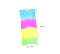 HOODANCOS Gradient Long Silk Dance Fan for Belly Dancing Flexible Folding Fan with Veil Lightweight Performance Prop for Women and Dance Supplies