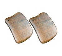 HOODANCOS Gua Sha Scraping Massage Tools Portable Design Sandalwood 2pcs Body Massager to Alleviate and Blood Flow for Neck and Back
