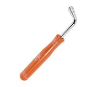 HOODANCOS Guzheng Tuning Wrench Square Shape Metal Spanner with Wooden Handle L-shape Piano and Harp Tuning Key for Musical Instruments Accessories