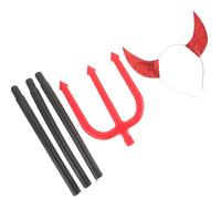 HOODANCOS Halloween Devil Horns Headband for Party and Cosplay, Plastic Material, Easy to Wear and Not Easy to Scratch the Skin, Unique and Creative Design for Halloween Costume and Role