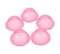 HOODANCOS Hamster Accessory Pink Easy to Disassemble 5pcs Plastic Pipe Stopper to Promote Healthy Habits for Hamster Cage Tubes Suitable the Cage