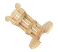 HOODANCOS Hamster Water Bottle Stand with Wooden Vertical Kettle Holder, Easy to Use and Store, Light Weight Small Pet Kettle Shelf for Drinking Water in Hamster Cage Accessories
