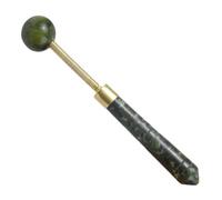 HOODANCOS Handheld Jade Massage Hammer for Back and Shoulder with Gua Sha Function, Lightweight Manual Fitness Hammer for Body Relaxation, for Office Workers and Fitness Enthusiasts
