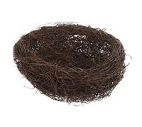 HOODANCOS Handmade Rattan Bird Nest Realistic Simulation for Garden Decor Easter Wedding Decoration Photo Prop with Multi-use Craft and Party Favor Function