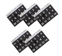 HOODANCOS Handpan Drum Note Stickers 5 Sheets Pvc Black Number Labels Music Scale Decals for Beginners with Stable Material and Visual Guidance for DIY and Teaching Practice