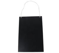 HOODANCOS Hanging Chalkboard Sign Wooden Frameless for Rustic Signs Kitchen Pantry Rustic Home Office & Wedding Party Chalkboard Decorations (Black)