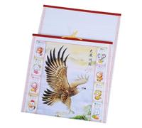 HOODANCOS Hanging Lunar Calendar Horse Zodiac Faux Rattan Scroll Chinese Year Wall Art with Daily Zodiac Insights Space-saving Feng Shui Decor for Home Office