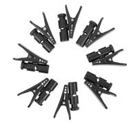 HOODANCOS Headphone Cable Clips Flexible Cord Clamps Sturdy Abs PC Material Black 8pcs that Fix Headphone Cable and Prevent Winding Wires for Connecting the Collar