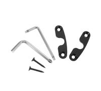 HOODANCOS Heavy Duty Sun Visor Clip Repair Kit with Fixing Screws for Jk Jt Easy DIY Installation Alloy Mounting Replacement for Vehicle Sunshade Holder Sun Blocking Accessory