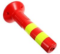 HOODANCOS High PU Parking Barrier Post Wear-resistant Safety Isolation Column for Driveway Security Outdoor Reflective Bollard with Quick Installation Garage Accessories for Collision