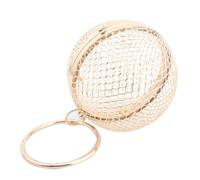 HOODANCOS Hollow Metal round Clutch Bag for Women Evening Party with Detachable Chain, Lightweight 350g Elegant Ladies Shoulder Bag Suitable for Occasion