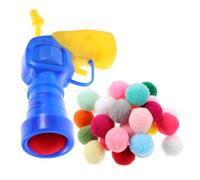 HOODANCOS Interactive Cat Launch Ball with Plush Soft Balls and Launcher Silent Outdoor Plush for Cats and Kittens Launcher for Active Play and Intelligence Training