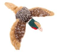 HOODANCOS Interactive Plush Pheasant Dog with Squeaker Realistic Stuffed Animal for Small Medium Large Dogs Stimulates Hunting Instincts and Encourages Active Play for Mental and Physical