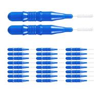 HOODANCOS Interdental Brushes Teeth Cleaning Accessories Tooth Floss for Gum Line - 50 Pcs Plastic Oral Care Tool Removes Food Fights Cavities Family Use