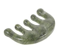 HOODANCOS Jade Scalp Massager Comb Portable Mini Jade Hair Comb with Comfortable Grip and Detangling Function for Relaxing Scalp Circulation and Stress Relief, for Christmas and Birthday