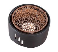 HOODANCOS Japanese Stainless Steel Teapot Warmer Metal Tea Light Heater Base for Home Office Tea House with Hollow Air Circulation Design and Decorative Function