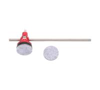 HOODANCOS Jazz Drum Double Pedal Hammer Drum Pedal Foot Hammer Drum Hammer Replacement Part Hitting Accessory Head Felt Red