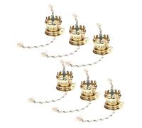 HOODANCOS Kerosene Lamp for Precise Control 6pcs Vintage with Metal Regulator Wick Holder and Easy Wick Replacement , Retro Oil Lamp Accessories for Home Decor and Reading