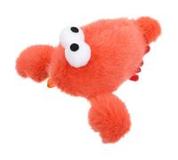 HOODANCOS Kitten Teething Toy Lobster Plush Cat Toy Bell Ocean Plush Animal for Cat Teeth Cleaning