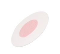 HOODANCOS Knitted Cat Claws Grinding Pad Pink White Dual-use Cat Scratching Mat and Sleeping Cushion Natural Cotton for Indoor Pets