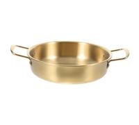 HOODANCOS Korean Stainless Steel Overflow Noodle Pot with Double Handles for Soup Ramen Seafood and Outdoor Cooking Multi Use Soup Pot for Camping Picnic and Home