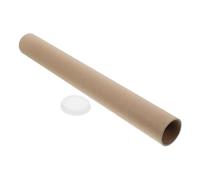 HOODANCOS Kraft Paper Mailing Tube with Cap for Posters and Documents Cardboard Storage and Shipping Tube for Blueprints Calligraphy Maps and Crafts
