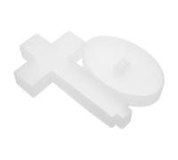 HOODANCOS Large Cross Shape Silicone Mold for Plaster and Soap Making, Suitable for Candle and Aromatherapy Crafts, White Vintage Design for Home Decor and Creative Workers