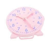 HOODANCOS Learning Clock Educational Model for Teaching Coordinated Hands Pink Design for Preschool and Early Learning Environments