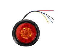 HOODANCOS LED Trailer Tail Light 16 Leds Rubber Ring Dc 12-24v | Sealed Ip67 Construction, Stop Turn Tail Combo, Red Yellow Lens, for Box Trucks and Rvs