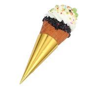 HOODANCOS Lifelike Ice Cream Model Cone Simulation Prop Artificial Ice Cream Figurine for Dessert Shop Display and Coffee Bar Decor Accessory