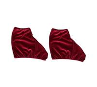 HOODANCOS Lightweight Figure Skating Boot Covers for Ice and Roller Skates Polyester Protective Skate Boot Protectors for Men Women Burgundy