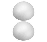 HOODANCOS Lightweight Foam Half Sphere Balls 2Pcs 18Cm Diameter Polystyrene Hemispheres for Art and Craft DIY Projects and Wedding Flower Ball Decorations