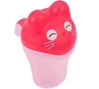 HOODANCOS Lightweight Pink Cartoon Baby Hair Washing Cup with Handle, Convenient to Use Bath Shampoo Rinser for Boys and Girls Hair Washing and Bathing