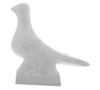 HOODANCOS Lightweight Plastic Pigeon Roof Ornament Weatherproof Bird Figurine for Home Decor Easy to Install Classical Architectural Roof Decoration White Resin Bird Statue for Garden and