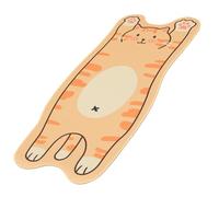 HOODANCOS Lovely Orange Cartoon Animal Mouse Mat with Nonslip Rubber Surface and Easy to Clean Design, Lengthened and Thickened Desk Pad for Table Decoration and Gaming Use