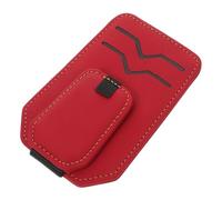 HOODANCOS Magnetic Car Sunglass Holder with Card Slot Multifunctional Auto Eyeglass Clip for Visor Ticket Organizer Compact Stylish Interior Accessory for Driving License and Sunglasses