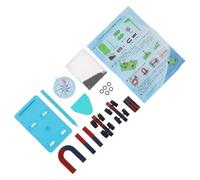 HOODANCOS Magnetism Experiment Kit for Science Learning Basic Physics Exploration Teaching with Random Color Magnetic Stones Educational Stem for Classroom and Homeschool Random Color