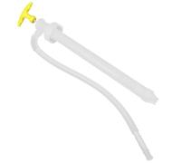 HOODANCOS Manual Fuel Transfer Pump with Hose, Chemical Resistant Plastic Siphon Hand Pump for Gasoline, Diesel, and Oil, High Flow Fluid Extractor Suitable for Automotive and Industrial Use