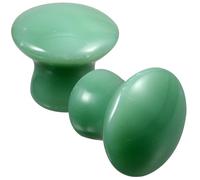 HOODANCOS Massaging Jade Stones 2Pcs Mushroom Facial Tools for Hot and Cold Compress Therapy and Circulation Boost