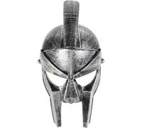 HOODANCOS Medieval Knights Helmet Costume Hat with Folding Face Mask Plastic Roman Soldier Helmet for Cosplay Historical Reenactments and Themed Parties