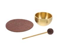 HOODANCOS Meditation Singing Bowls Metal and Felt Mini Percussion Instruments with Mallet and Cushion for Sound Therapy Heart Chakra Balance and Home Use